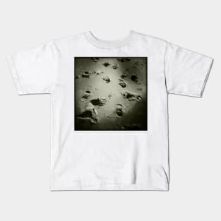 Footsteps in the sand - Burnham Beach, Norfolk, UK Kids T-Shirt